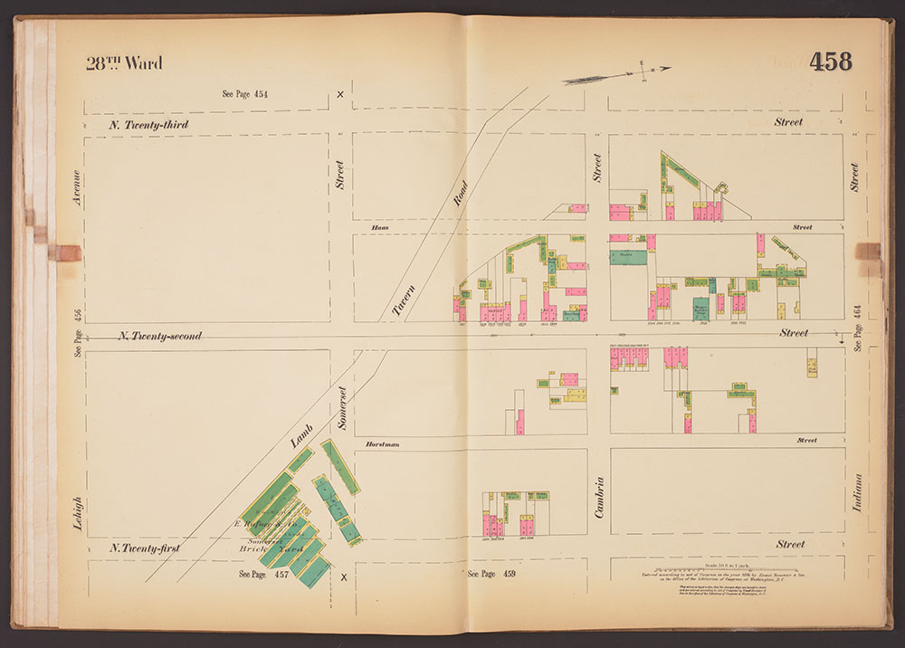 Insurance Maps of the City of Philadelphia, 1893-1895, Plate 458