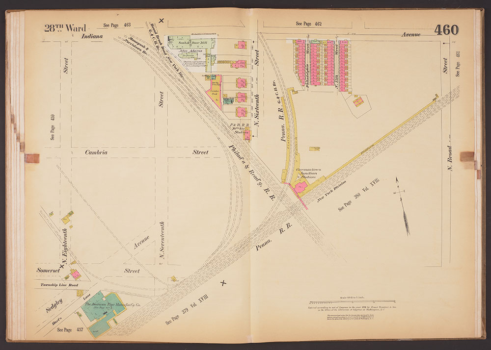 Insurance Maps of the City of Philadelphia, 1893-1895, Plate 460