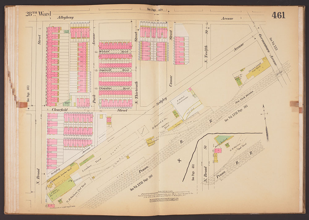 Insurance Maps of the City of Philadelphia, 1893-1895, Plate 461