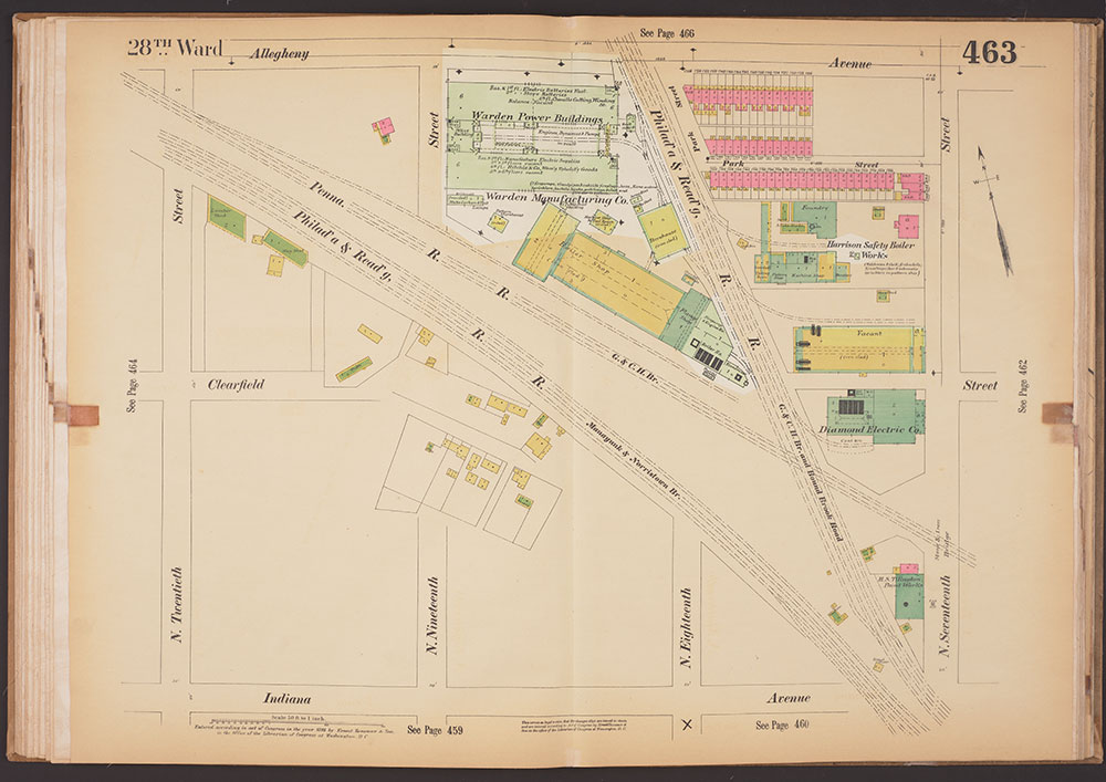 Insurance Maps of the City of Philadelphia, 1893-1895, Plate 463