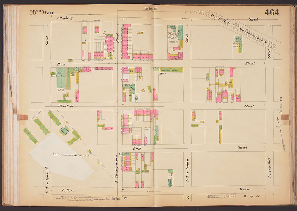 Insurance Maps of the City of Philadelphia, 1893-1895, Plate 464