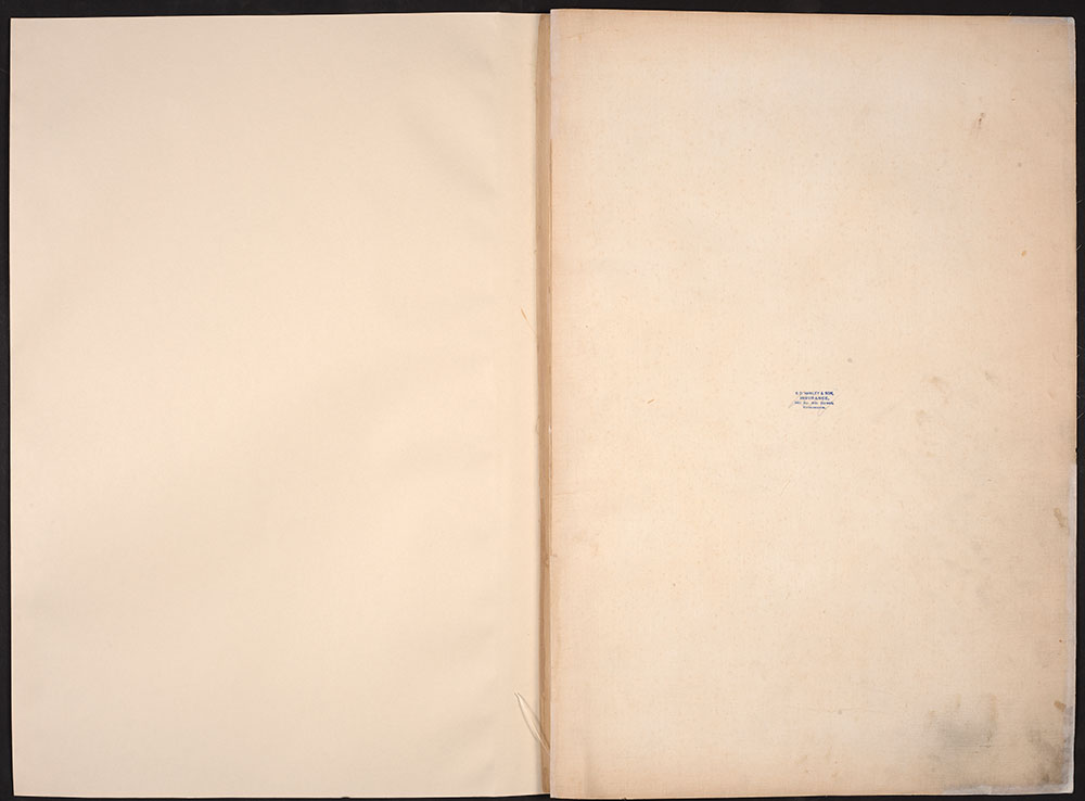 Insurance Maps of the City of Philadelphia, 1893-1914, Front End Papers and Title Page [verso]