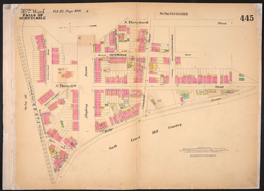 Insurance Maps of the City of Philadelphia, 1893-1914, Plate 445