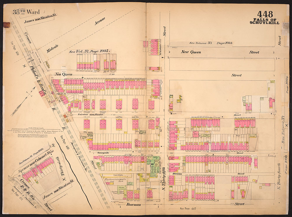 Insurance Maps of the City of Philadelphia, 1893-1914, Plate 448