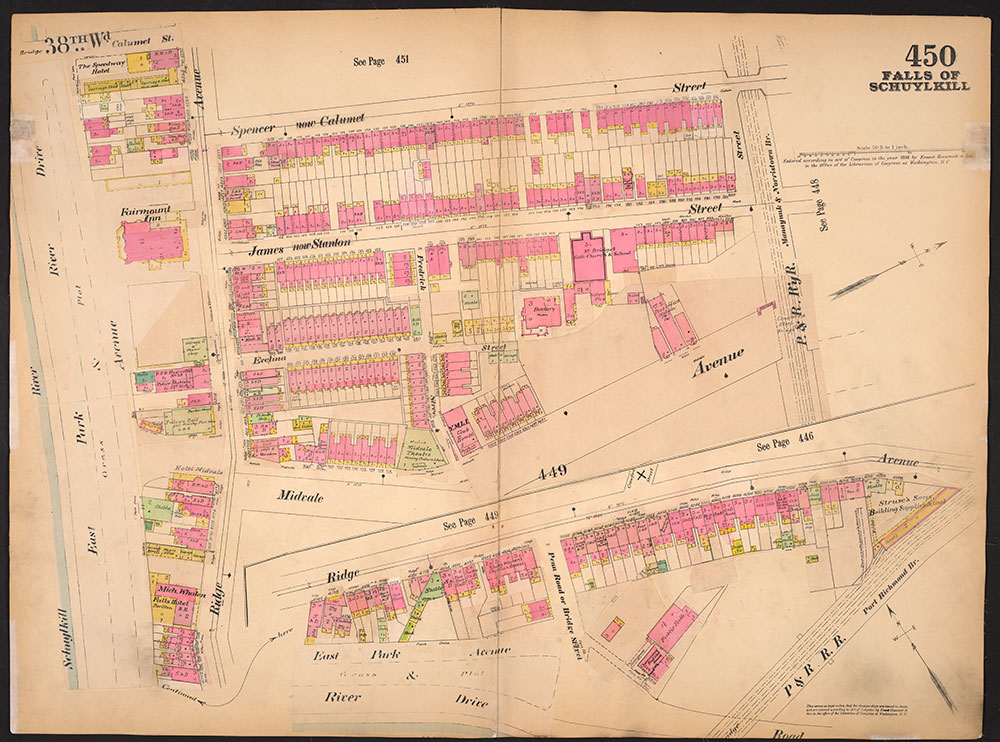 Insurance Maps of the City of Philadelphia, 1893-1914, Plate 450
