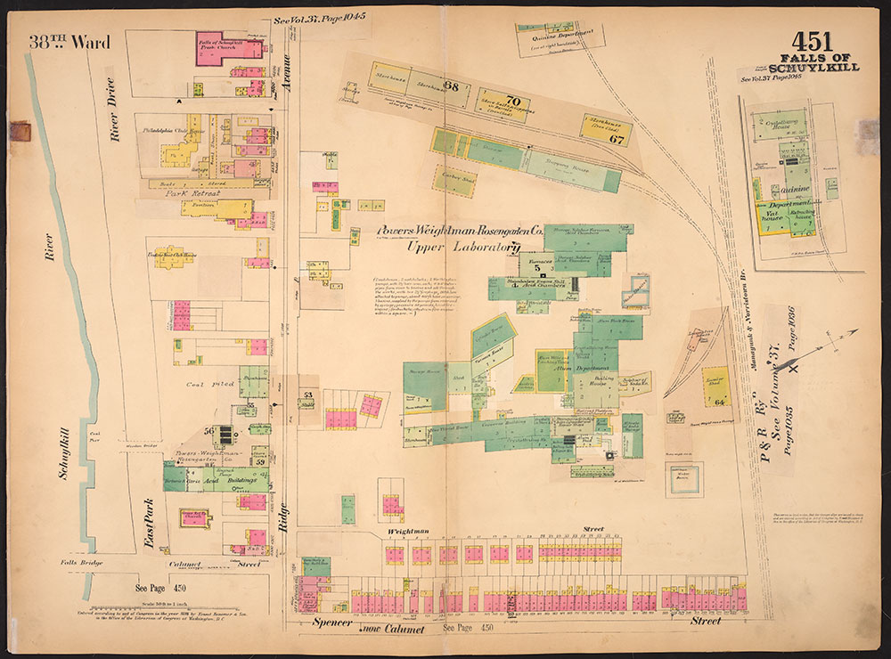 Insurance Maps of the City of Philadelphia, 1893-1914, Plate 451