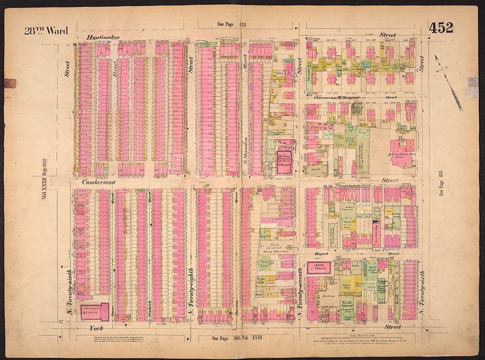Insurance Maps of the City of Philadelphia, 1893-1914, Plate 452