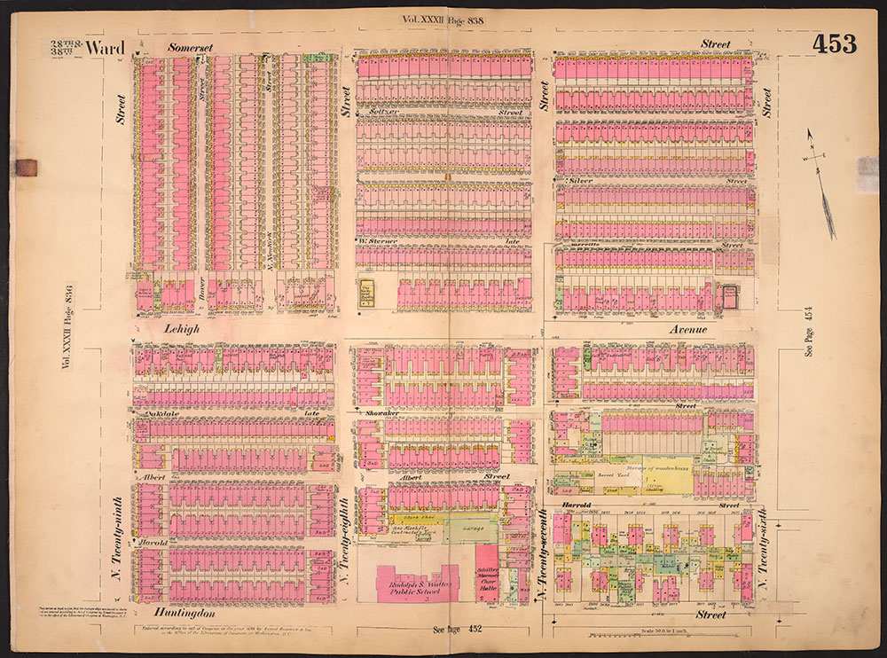 Insurance Maps of the City of Philadelphia, 1893-1914, Plate 453