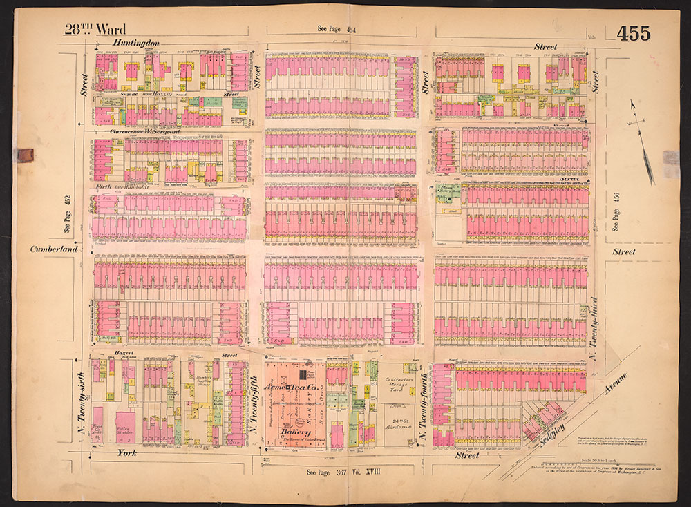 Insurance Maps of the City of Philadelphia, 1893-1914, Plate 455