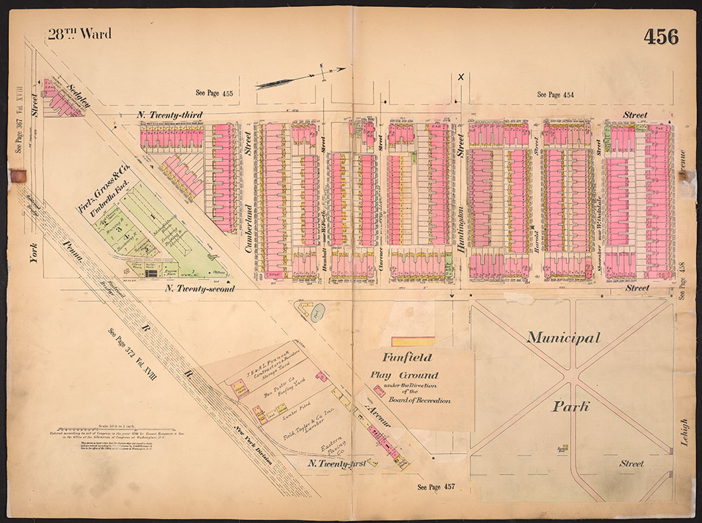 Insurance Maps of the City of Philadelphia, 1893-1914, Plate 456