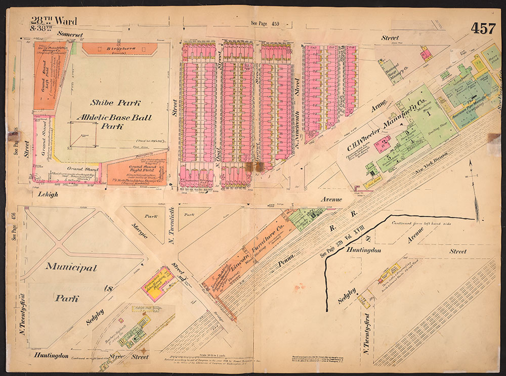 Insurance Maps of the City of Philadelphia, 1893-1914, Plate 457