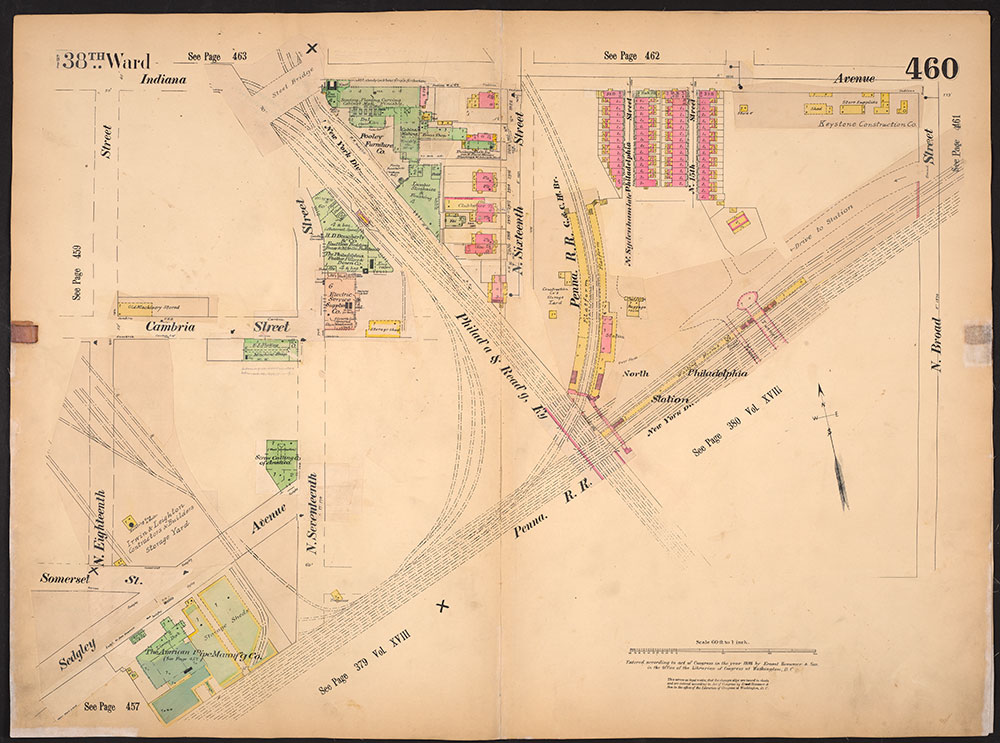 Insurance Maps of the City of Philadelphia, 1893-1914, Plate 460