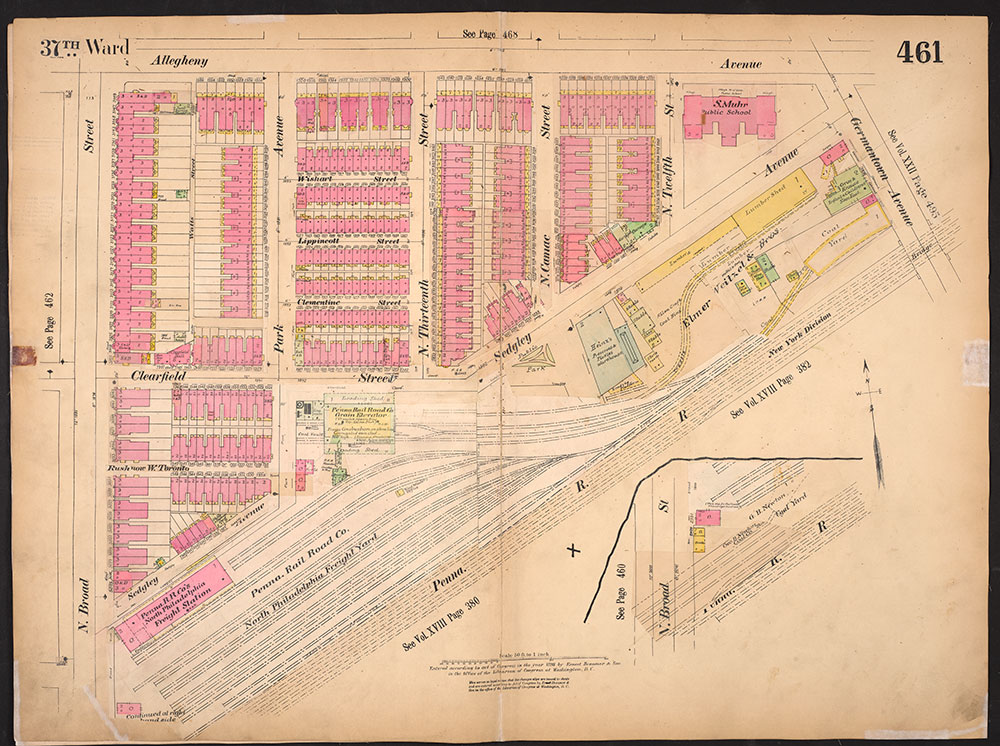 Insurance Maps of the City of Philadelphia, 1893-1914, Plate 461