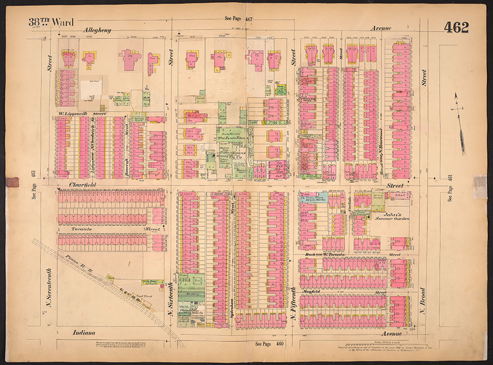 Insurance Maps of the City of Philadelphia, 1893-1914, Plate 462