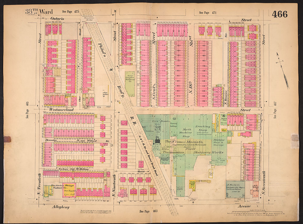 Insurance Maps of the City of Philadelphia, 1893-1914, Plate 466