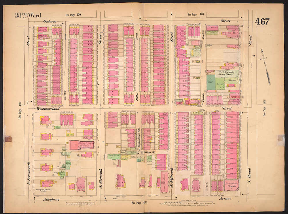Insurance Maps of the City of Philadelphia, 1893-1914, Plate 467