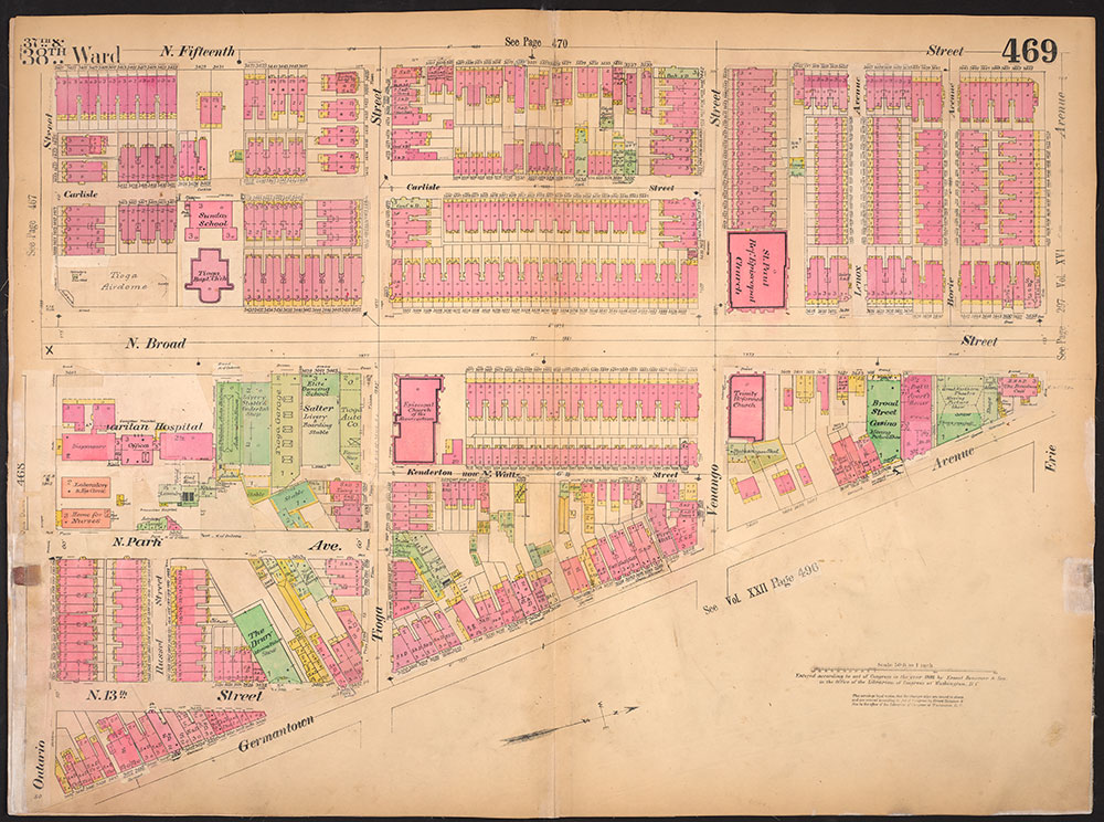 Insurance Maps of the City of Philadelphia, 1893-1914, Plate 469