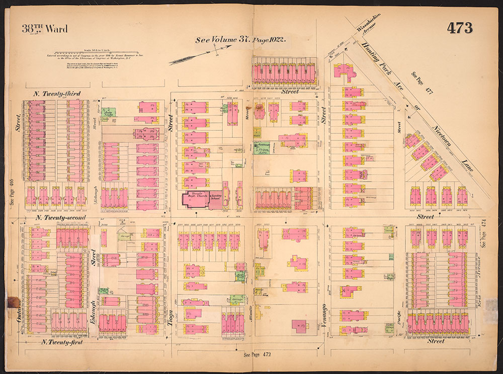 Insurance Maps of the City of Philadelphia, 1893-1914, Plate 473
