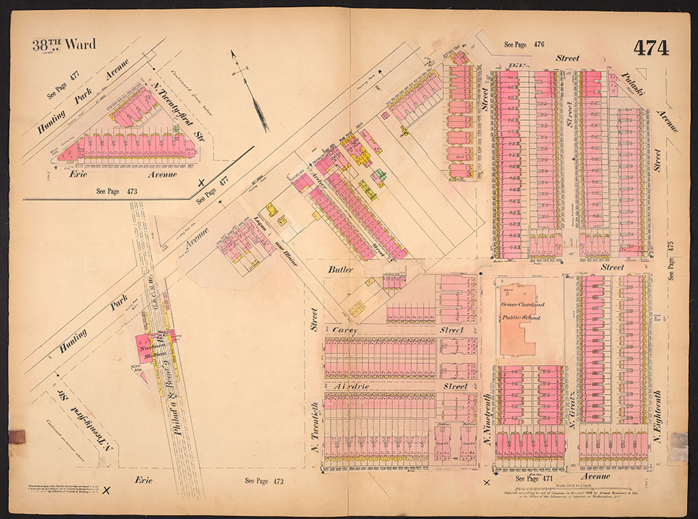 Insurance Maps of the City of Philadelphia, 1893-1914, Plate 474