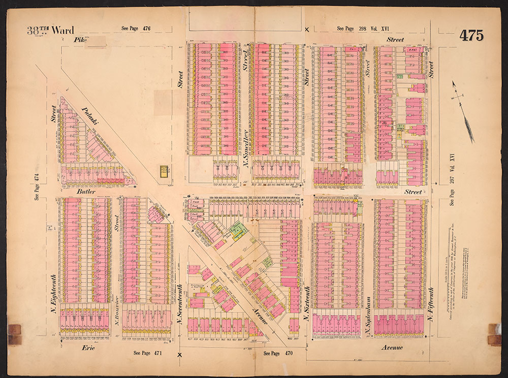 Insurance Maps of the City of Philadelphia, 1893-1914, Plate 475