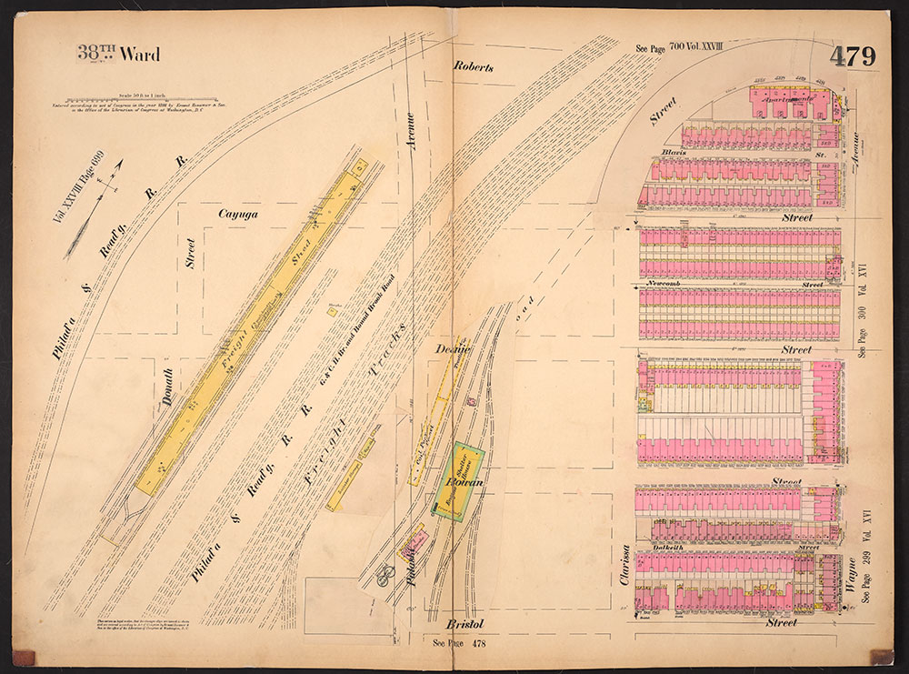 Insurance Maps of the City of Philadelphia, 1893-1914, Plate 479