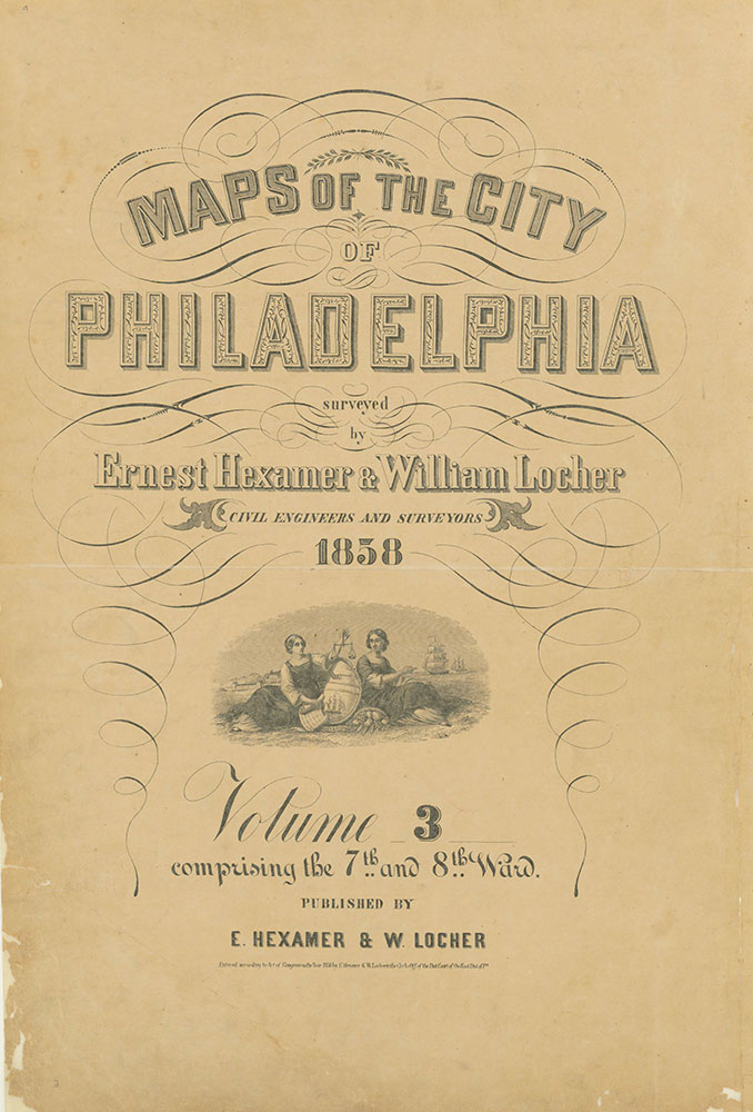 Maps of the City of Philadelphia, 1858-1860, Title Page