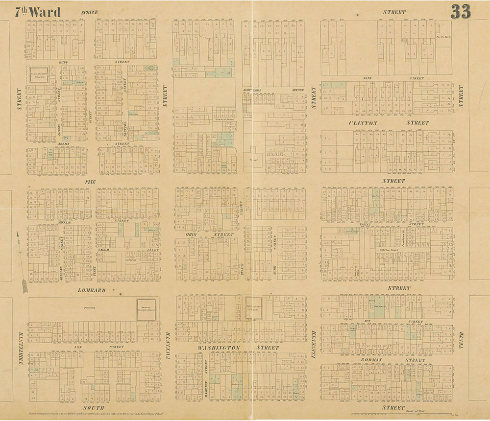 Maps of the City of Philadelphia, 1858-1860, Plate 33