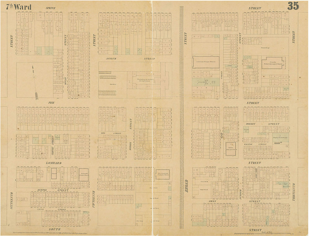 Maps of the City of Philadelphia, 1858-1860, Plate 35