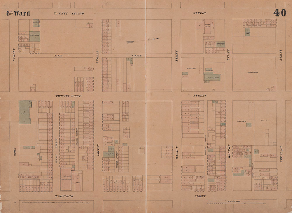 Maps of the City of Philadelphia, 1858-1860, Plate 40