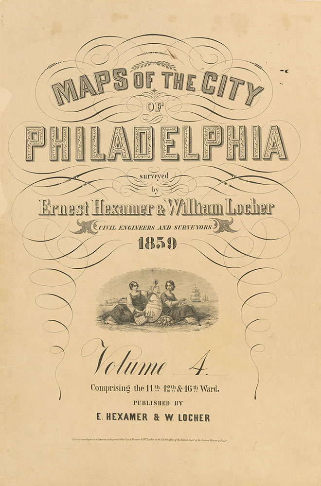 Maps of the City of Philadelphia, 1858-1860, Title