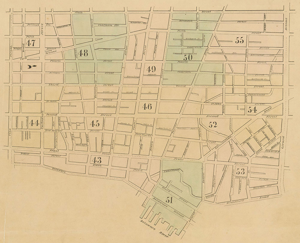 Maps of the City of Philadelphia, 1858-1860, Index (vol. 4)