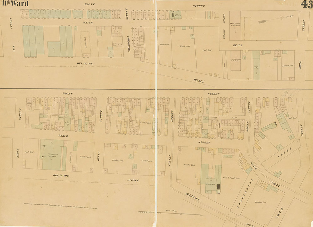 Maps of the City of Philadelphia, 1858-1860, Plate 43