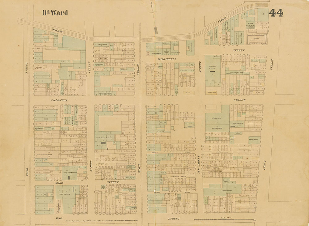 Maps of the City of Philadelphia, 1858-1860, Plate 44