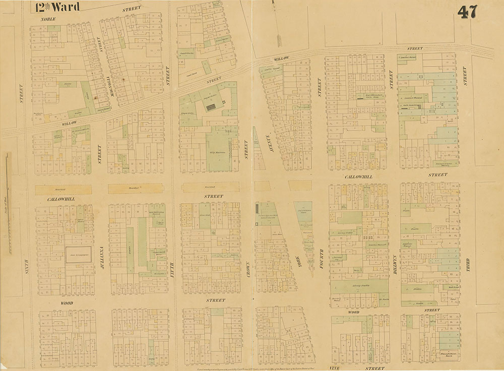 Maps of the City of Philadelphia, 1858-1860, Plate 47