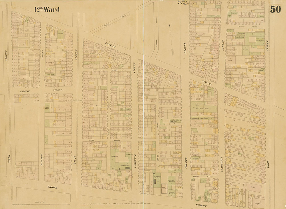 Maps of the City of Philadelphia, 1858-1860, Plate 50