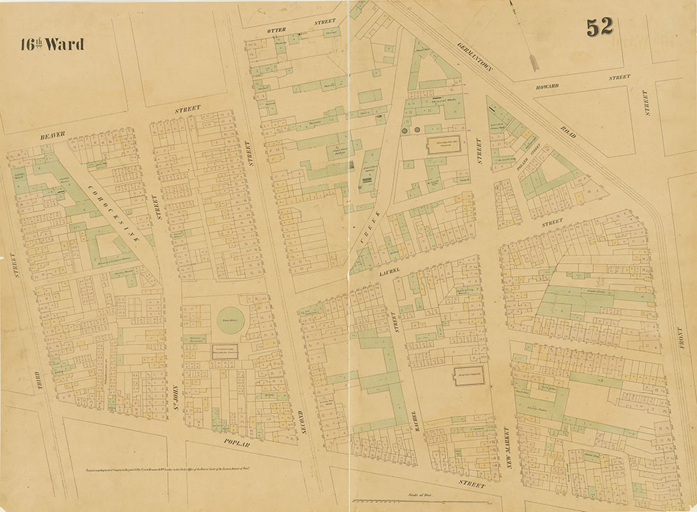 Maps of the City of Philadelphia, 1858-1860, Plate 52