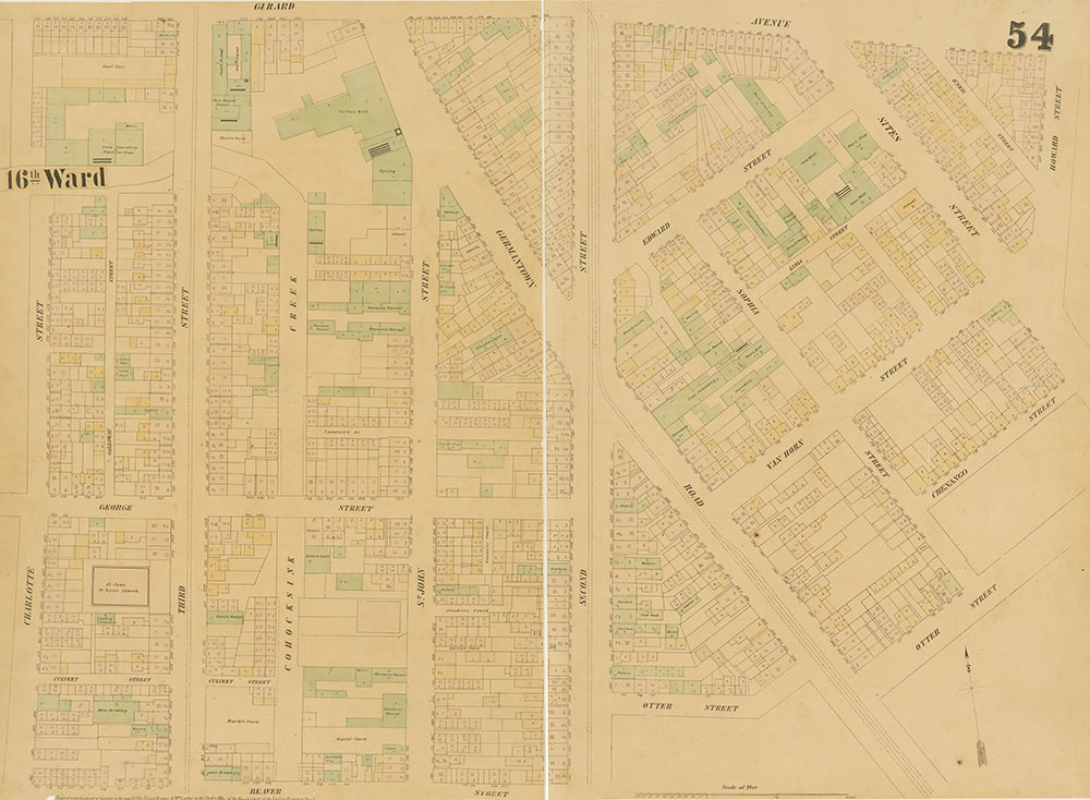 Maps of the City of Philadelphia, 1858-1860, Plate 54