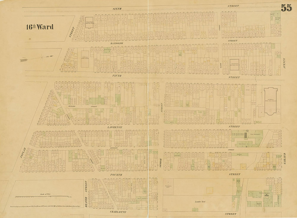 Maps of the City of Philadelphia, 1858-1860, Plate 55