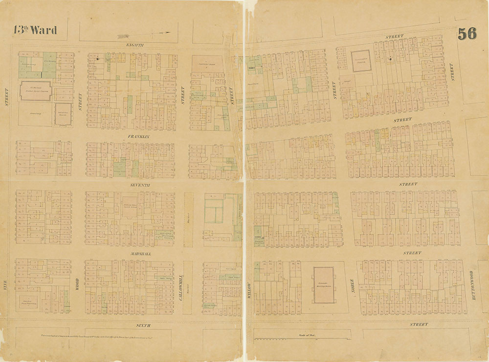 Maps of the City of Philadelphia, 1858-1860, Plate 56