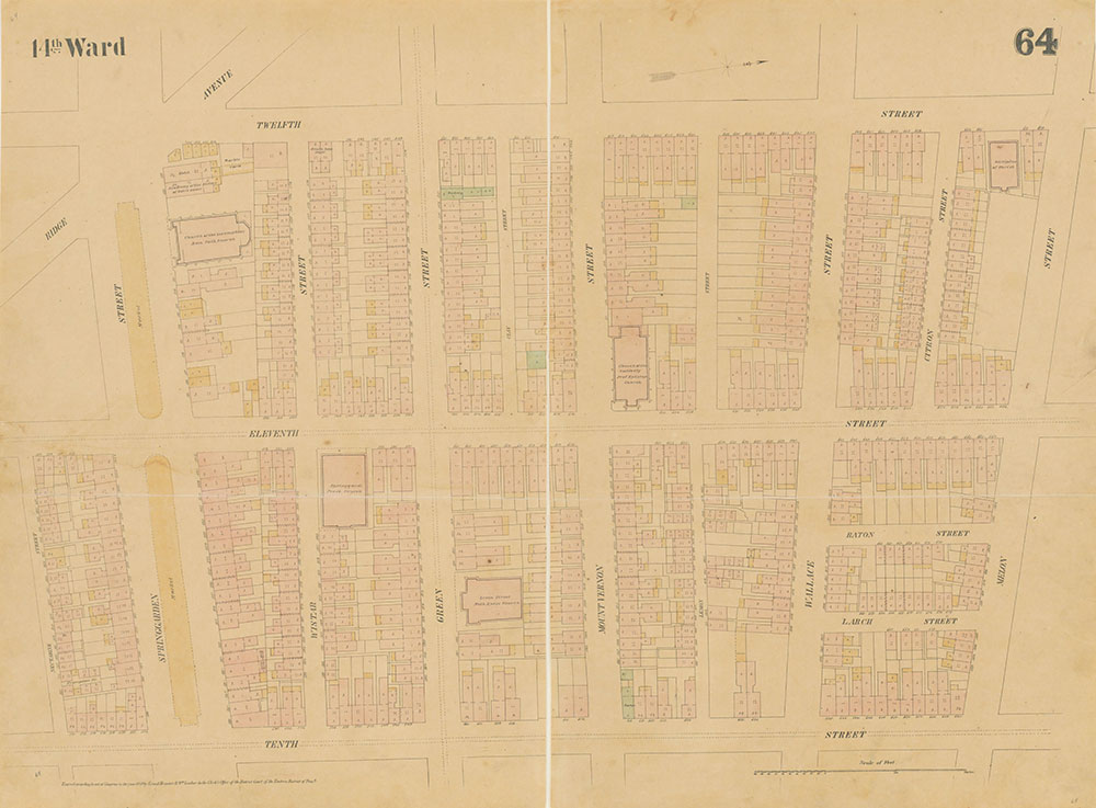 Maps of the City of Philadelphia, 1858-1860, Plate 64
