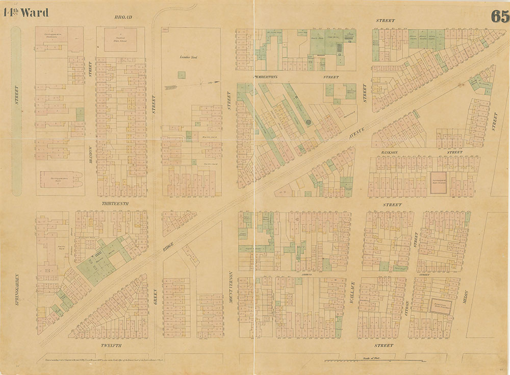 Maps of the City of Philadelphia, 1858-1860, Plate 65