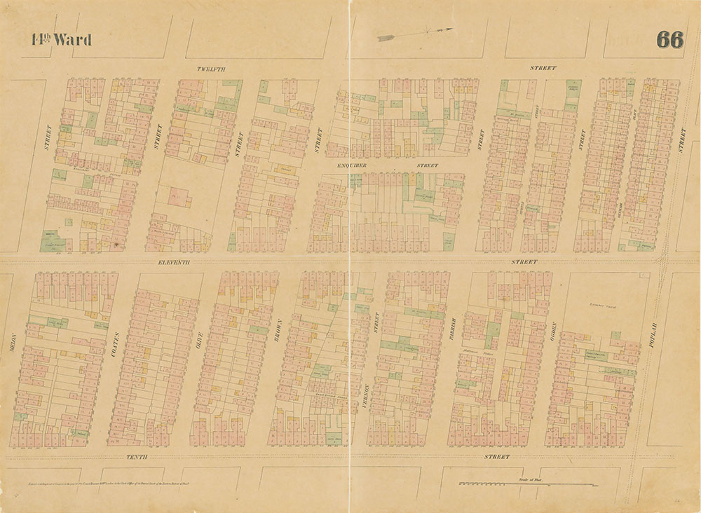 Maps of the City of Philadelphia, 1858-1860, Plate 66
