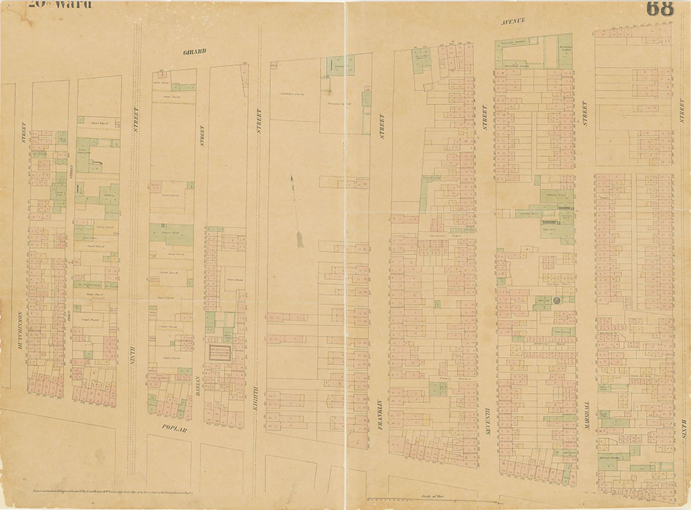 Maps of the City of Philadelphia, 1858-1860, Plate 68