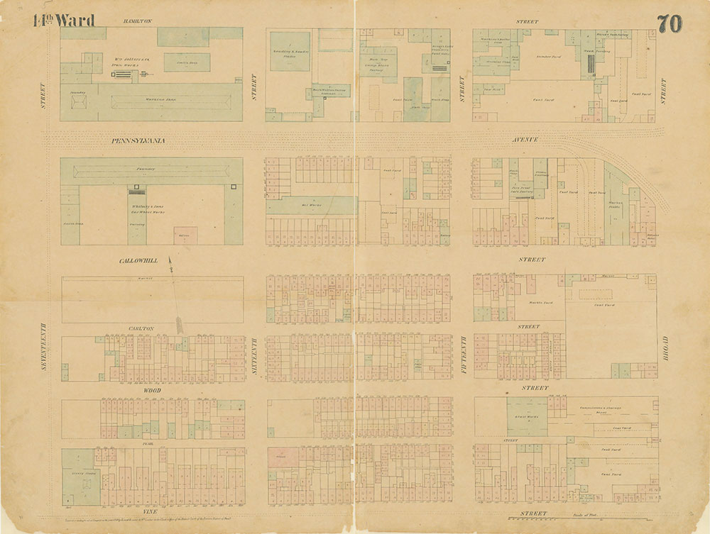 Maps of the City of Philadelphia, 1858-1860, Plate 70