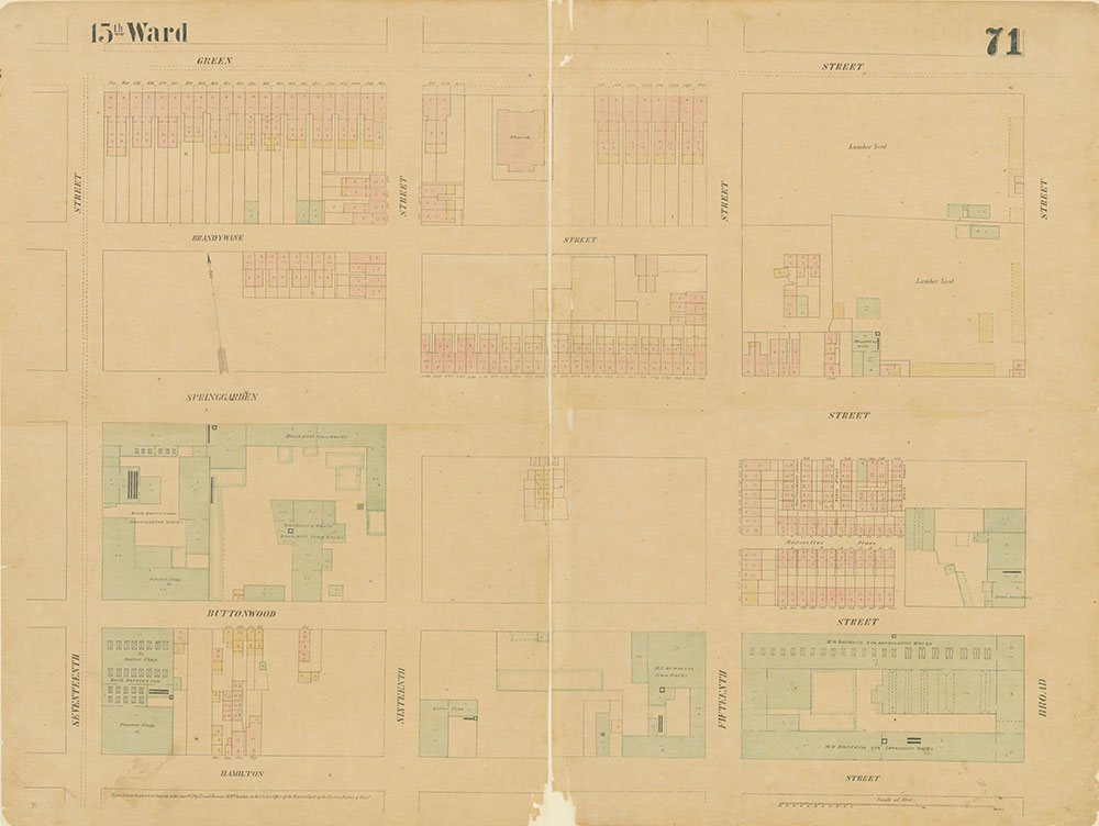 Maps of the City of Philadelphia, 1858-1860, Plate 71