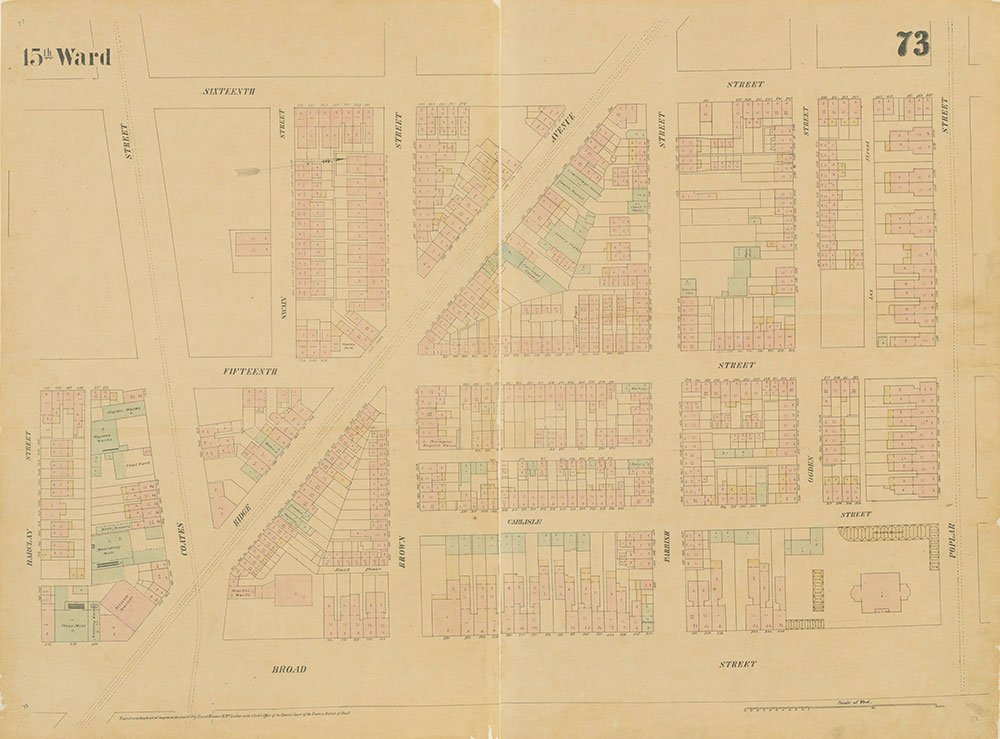 Maps of the City of Philadelphia, 1858-1860, Plate 73