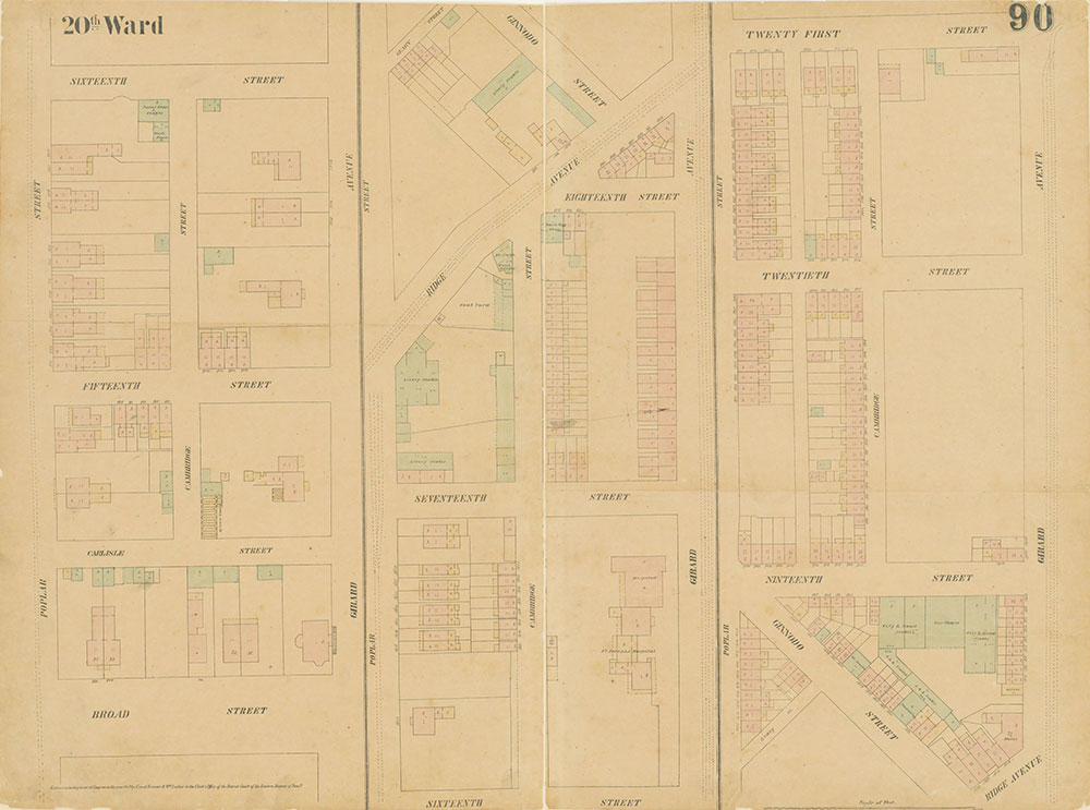 Maps of the City of Philadelphia, 1858-1860, Plate 90