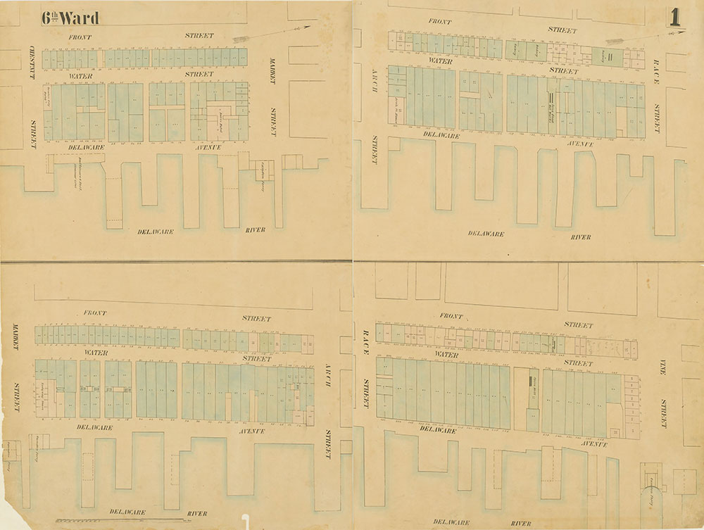 Maps of the City of Philadelphia, 1858-1860, Plate 1