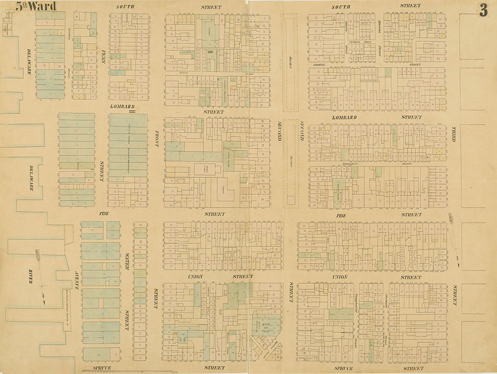 Maps of the City of Philadelphia, 1858-1860, Plate 3
