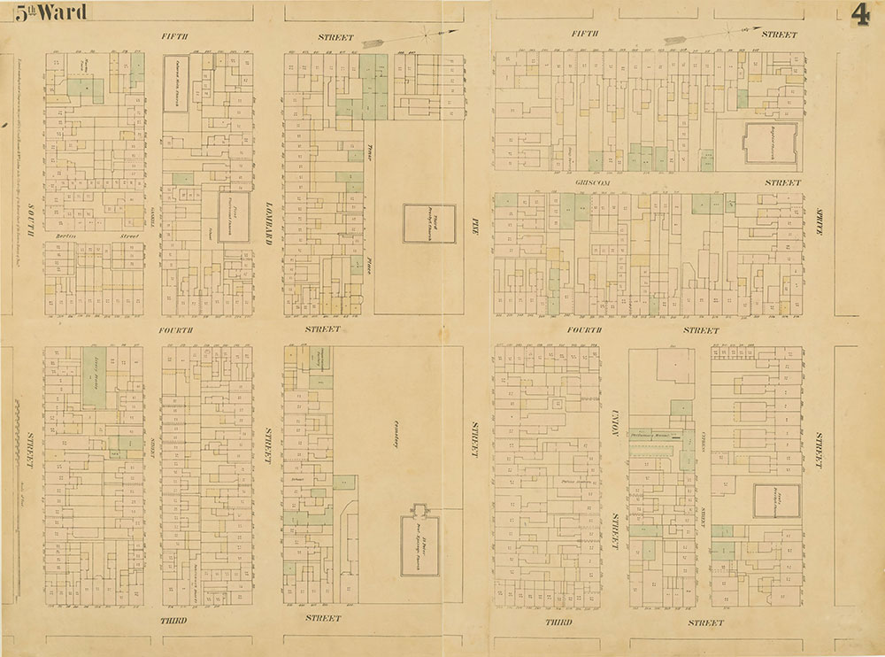 Maps of the City of Philadelphia, 1858-1860, Plate 4